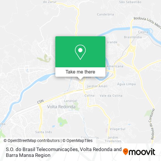 S.O. do Brasil Telecomunicações map