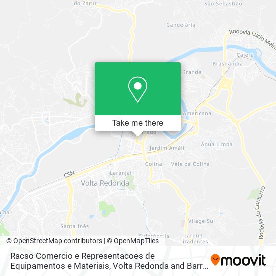 Racso Comercio e Representacoes de Equipamentos e Materiais map