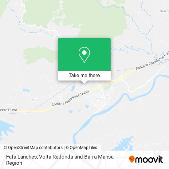 Fafá Lanches map