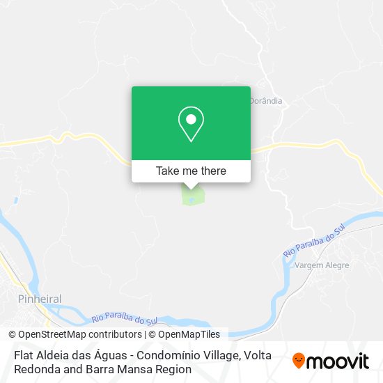 Flat Aldeia das Águas - Condomínio Village map