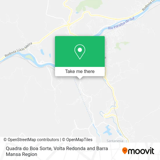 Quadra do Boa Sorte map