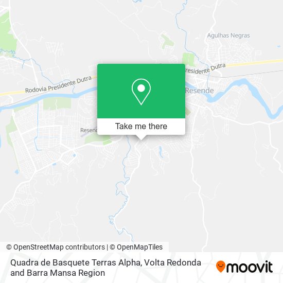 Quadra de Basquete Terras Alpha map