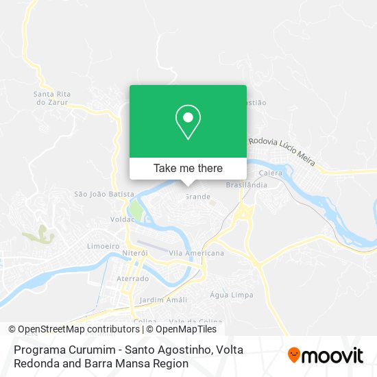 Programa Curumim - Santo Agostinho map