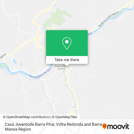 Casa Juventude Barra Piraí map