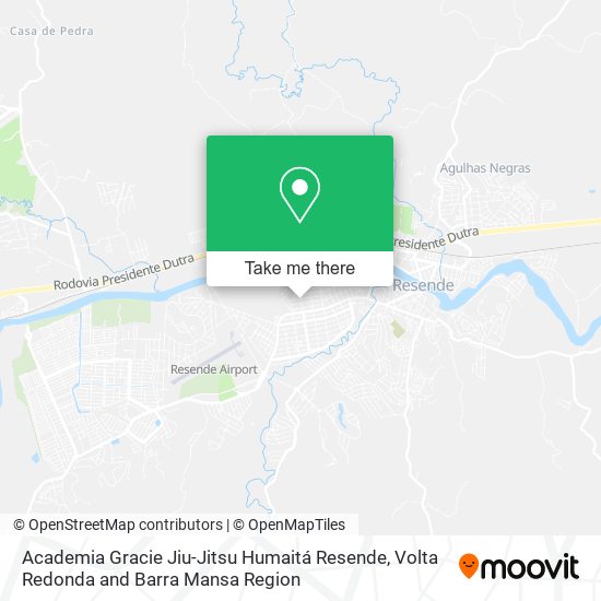 Mapa Academia Gracie Jiu-Jitsu Humaitá Resende