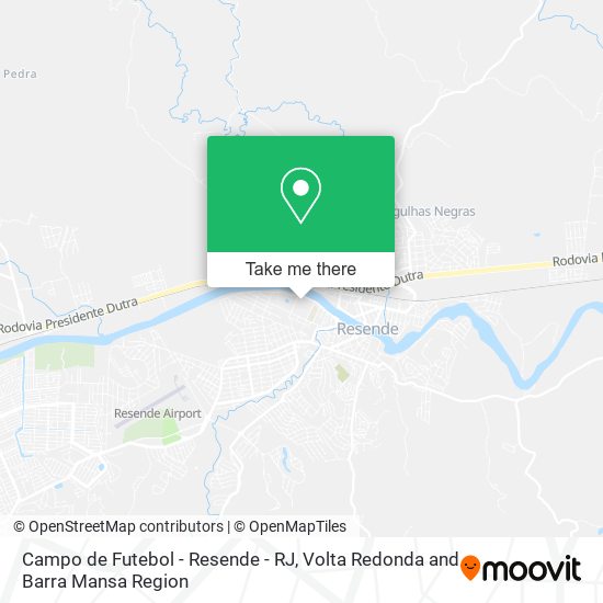 Campo de Futebol - Resende - RJ map