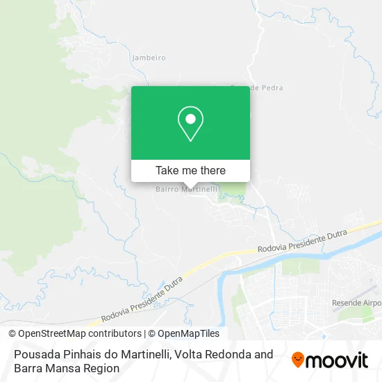 Pousada Pinhais do Martinelli map