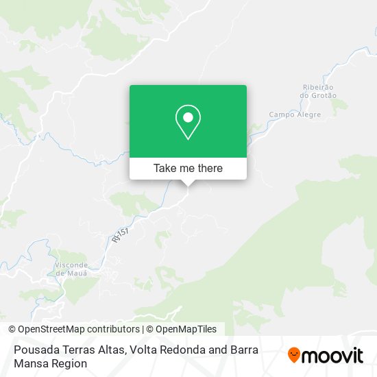 Pousada Terras Altas map