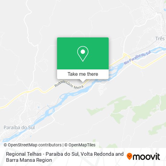 Regional Telhas - Paraiba do Sul map