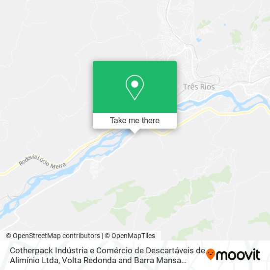 Cotherpack Indústria e Comércio de Descartáveis de Alimínio Ltda map