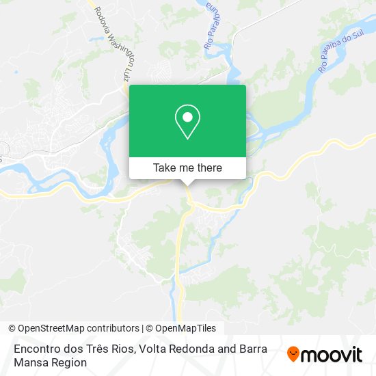 Encontro dos Três Rios map