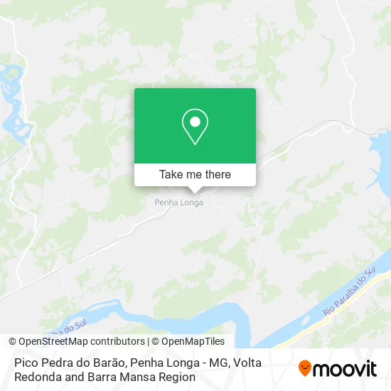 Pico Pedra do Barão, Penha Longa - MG map