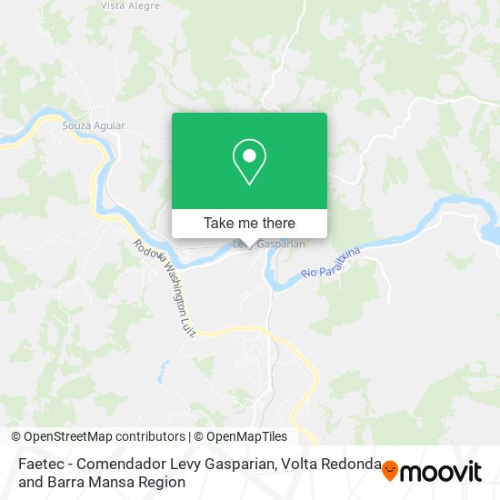 Faetec - Comendador Levy Gasparian map