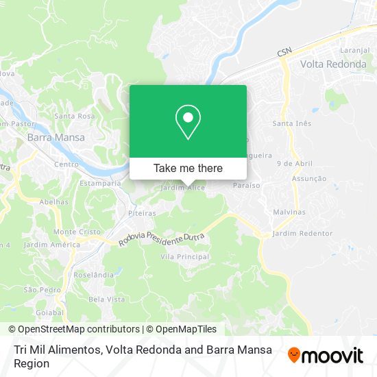 Tri Mil Alimentos map