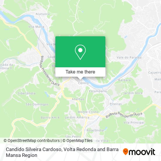 Candido Silveira Cardoso map