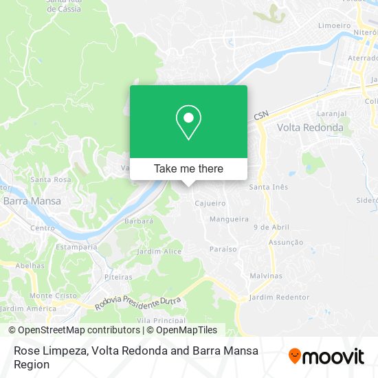 Mapa Rose Limpeza