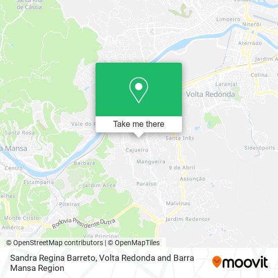 Sandra Regina Barreto map