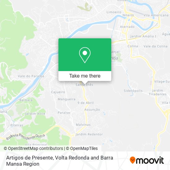 Artigos de Presente map