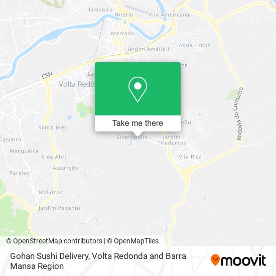 Gohan Sushi Delivery map