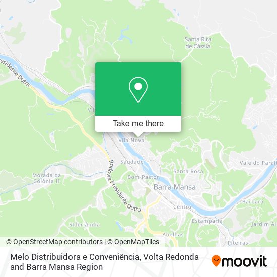 Melo Distribuidora e Conveniência map