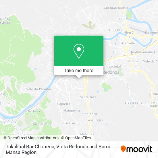 Mapa Takalipal Bar Choperia