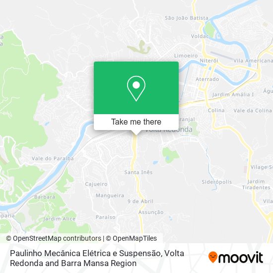 Mapa Paulinho Mecânica Elétrica e Suspensão