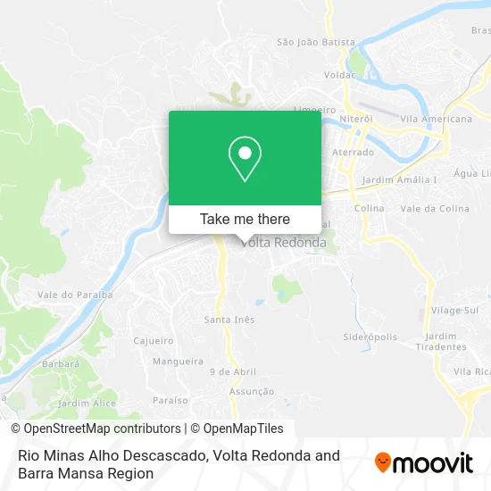 Rio Minas Alho Descascado map