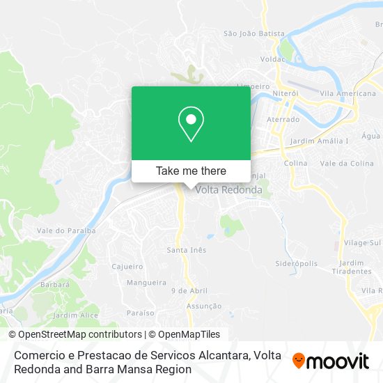 Comercio e Prestacao de Servicos Alcantara map