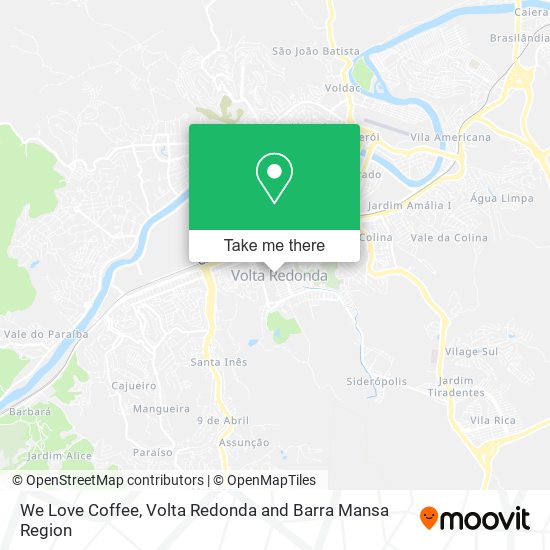 We Love Coffee map