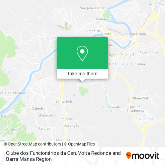 Clube dos Funcionários da Csn map