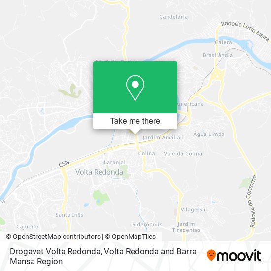 Drogavet Volta Redonda map