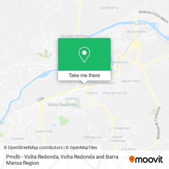 Pmdb - Volta Redonda map