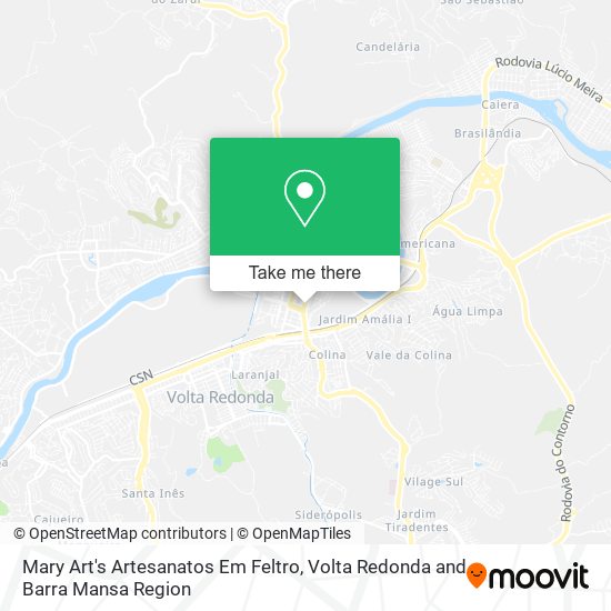 Mapa Mary Art's Artesanatos Em Feltro