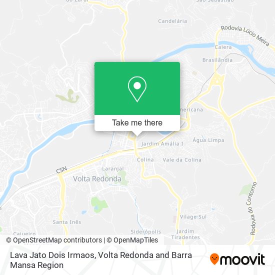 Lava Jato Dois Irmaos map