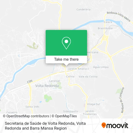 Secretaria de Saúde de Volta Redonda map