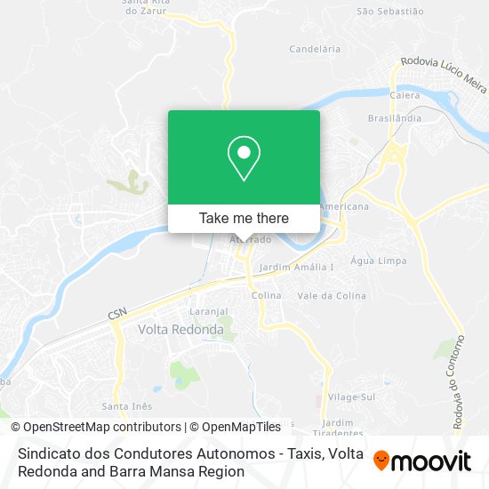 Sindicato dos Condutores Autonomos - Taxis map