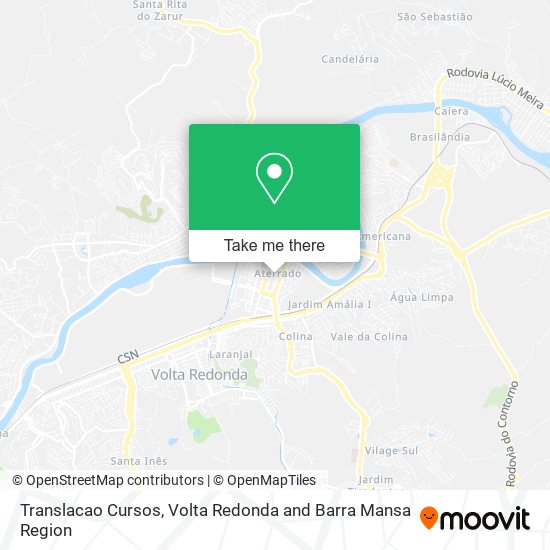 Translacao Cursos map