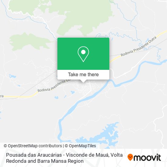 Mapa Pousada das Araucárias - Visconde de Mauá