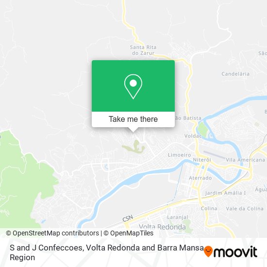 S and J Confeccoes map