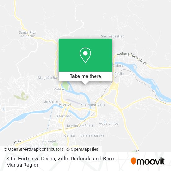 Sítio Fortaleza Divina map