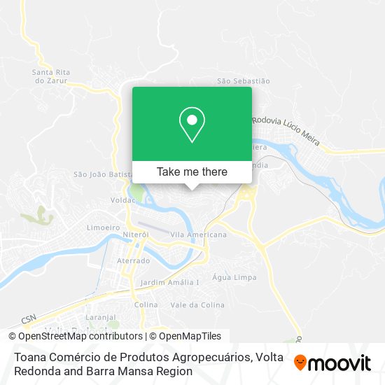 Toana Comércio de Produtos Agropecuários map