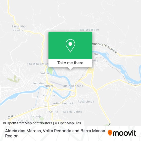 Aldeia das Marcas map
