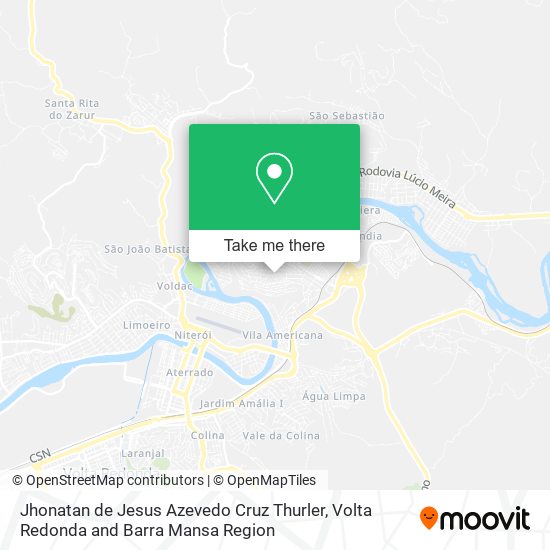 Jhonatan de Jesus Azevedo Cruz Thurler map