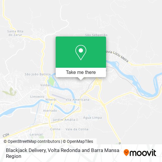 Mapa Blackjack Delivery