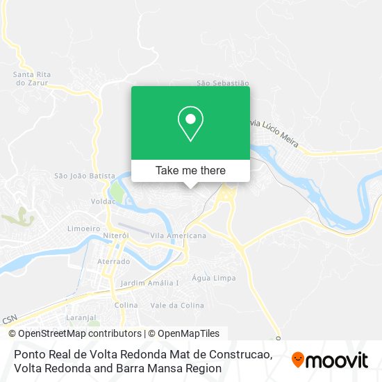 Mapa Ponto Real de Volta Redonda Mat de Construcao