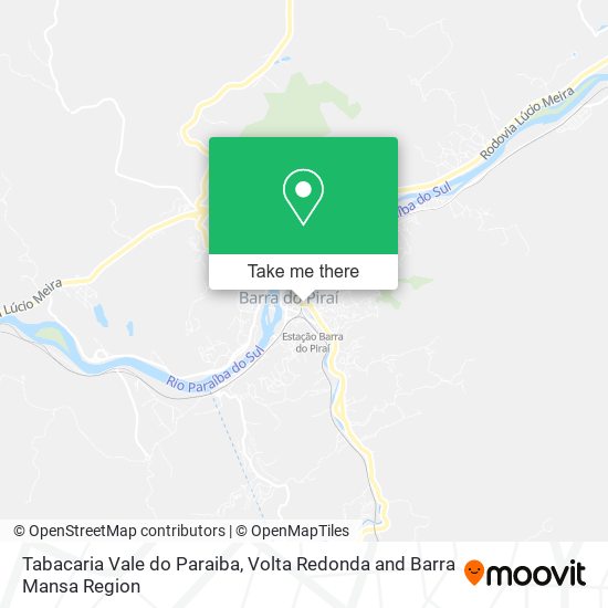 Tabacaria Vale do Paraiba map
