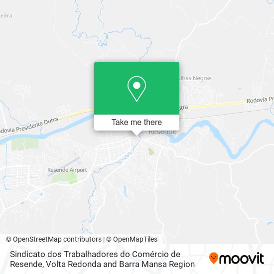 Mapa Sindicato dos Trabalhadores do Comércio de Resende