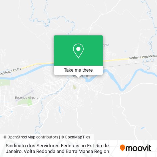 Mapa Sindicato dos Servidores Federais no Est Rio de Janeiro