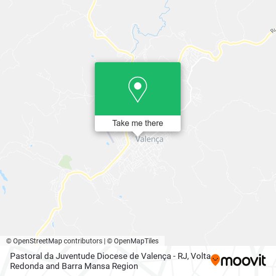 Pastoral da Juventude Diocese de Valença - RJ map