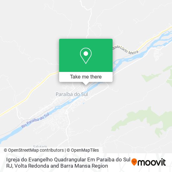 Igreja do Evangelho Quadrangular Em Paraiba do Sul RJ map